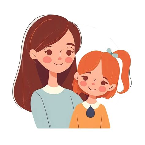 Mom And Daughter .